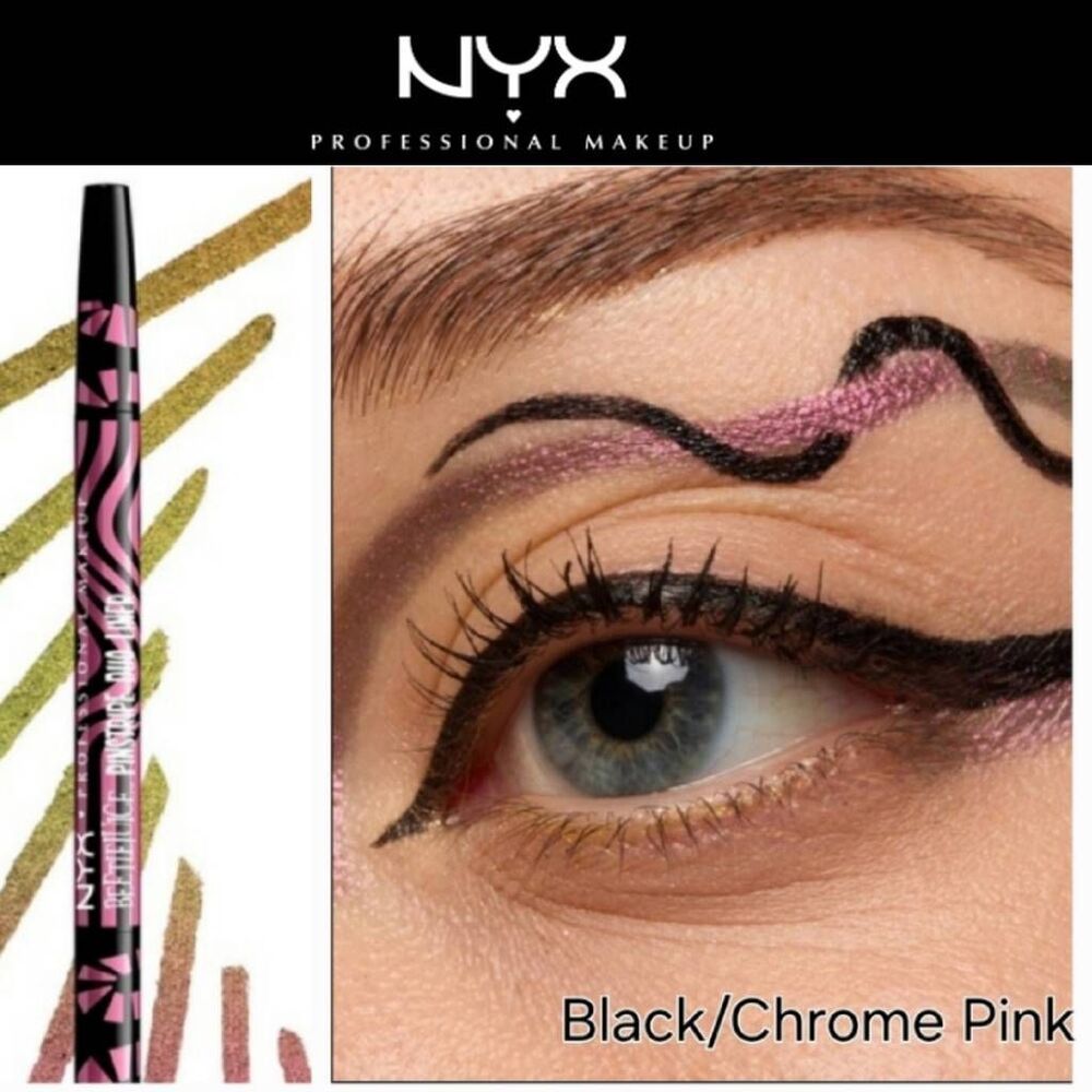 NYX X Beetlejuice Pin Stripe Duo Gel Eyeliner